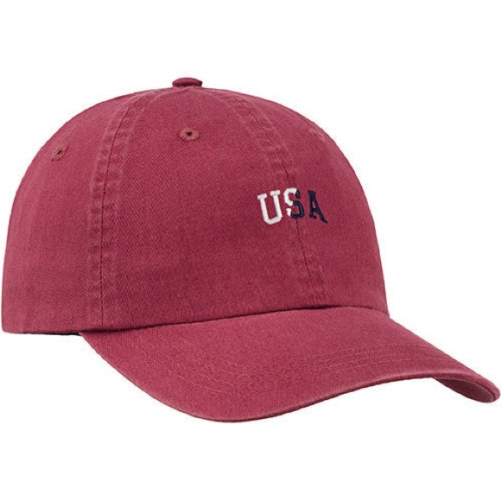 Ahead USA | Newport U.S.A. Text Relaxed Adjustable Ahead Cap